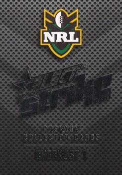 2011 NRL Strike #001 Checklist 1 Front